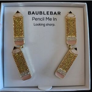 Baublebar looking sharp "Pencil Me In" Rhinestone Encrusted Earrings